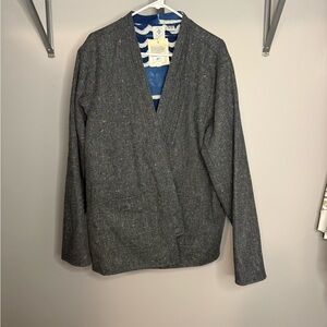 Gray Wrap Cardigan